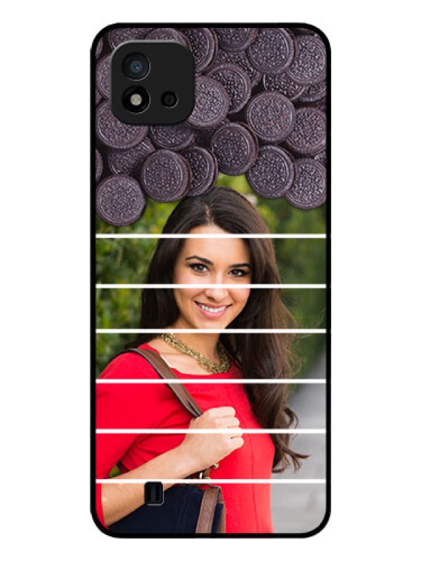 Custom Realme C11 2021 Custom Glass Phone Case - with Oreo Biscuit Design