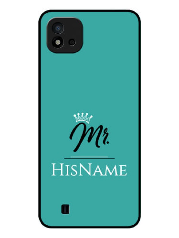 Custom Realme C11 2021 Custom Glass Phone Case Mr with Name