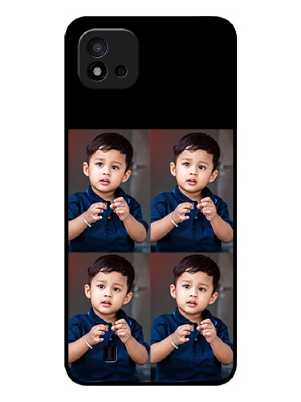 Custom Realme C11 2021 4 Image Holder on Glass Mobile Cover