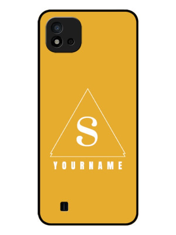 Custom Realme C11 2021 Personalized Glass Phone Case - simple triangle Design