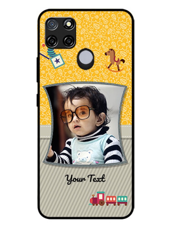 Custom Realme C12 Personalized Glass Phone Case  - Baby Picture Upload Design