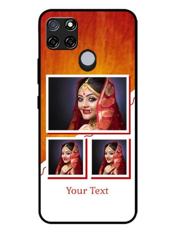 Custom Realme C12 Custom Glass Phone Case  - Wedding Memories Design  