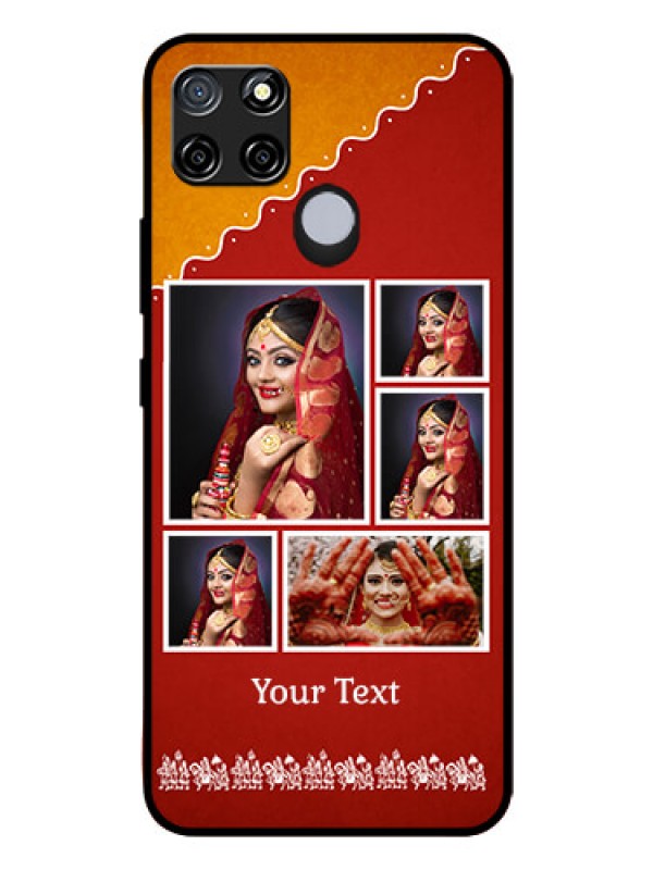 Custom Realme C12 Personalized Glass Phone Case  - Wedding Pic Upload Design