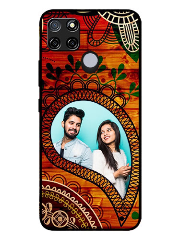 Custom Realme C12 Personalized Glass Phone Case  - Abstract Colorful Design