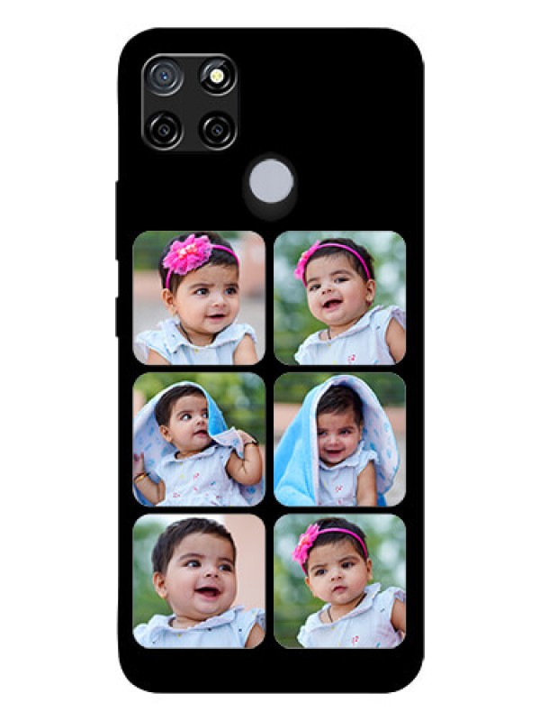 Custom Realme C12 Photo Printing on Glass Case  - Multiple Pictures Design