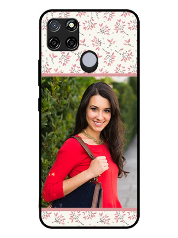 Custom Realme C12 Custom Glass Phone Case  - Premium Floral Design
