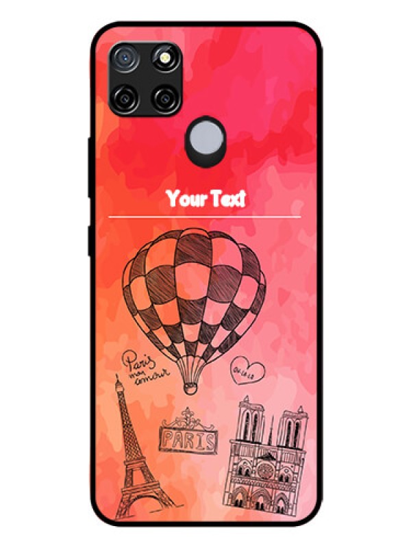 Custom Realme C12 Custom Glass Phone Case  - Paris Theme Design