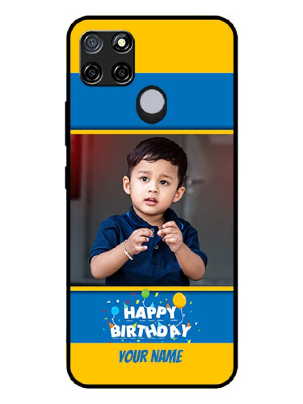 Custom Realme C12 Custom Glass Mobile Case  - Birthday Wishes Design