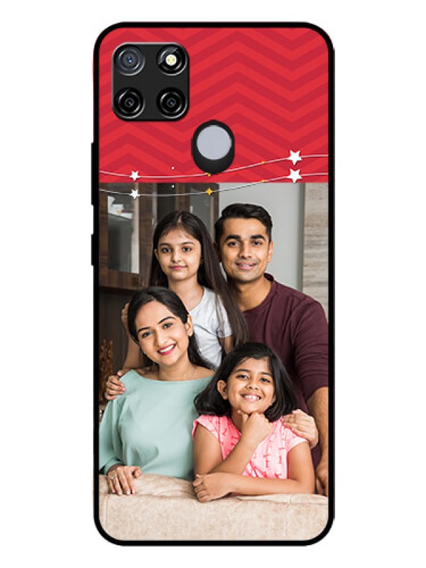 Custom Realme C12 Personalized Glass Phone Case  - Happy Family Design