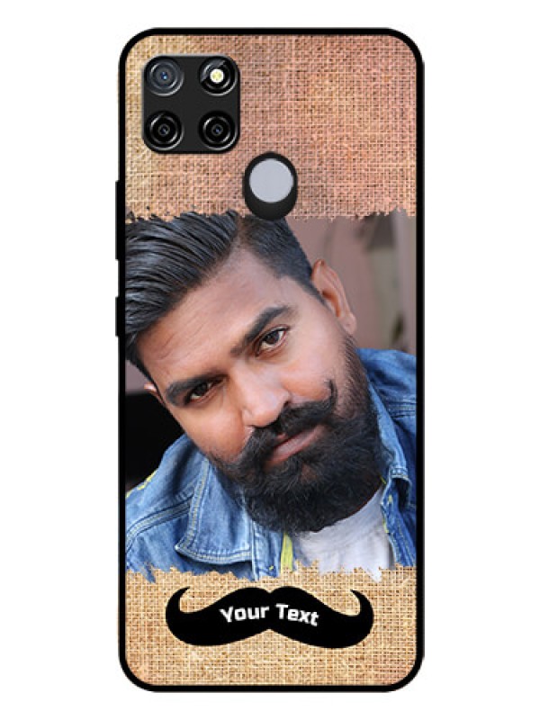 Custom Realme C12 Personalized Glass Phone Case  - with Texture Design