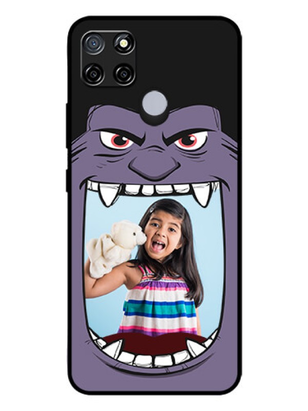 Custom Realme C12 Custom Glass Phone Case  - Angry Monster Design