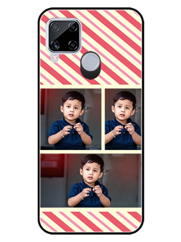 Custom Realme C15 Personalized Glass Phone Case  - Picture Upload Mobile Case Design