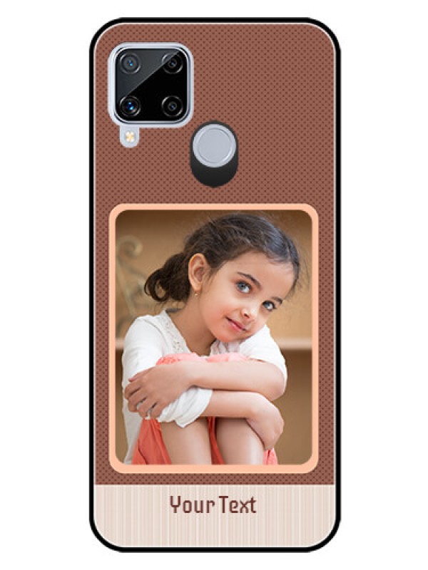 Custom Realme C15 Custom Glass Phone Case  - Simple Pic Upload Design