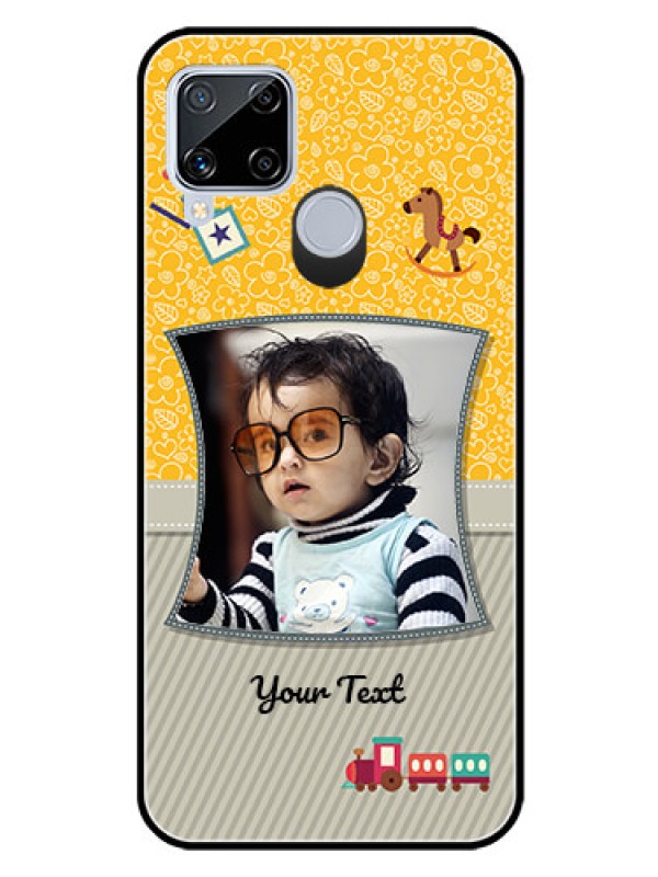 Custom Realme C15 Personalized Glass Phone Case  - Baby Picture Upload Design