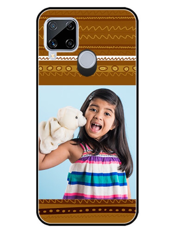 Custom Realme C15 Custom Glass Phone Case  - Friends Picture Upload Design 