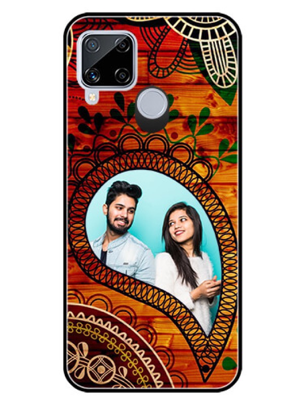 Custom Realme C15 Personalized Glass Phone Case  - Abstract Colorful Design