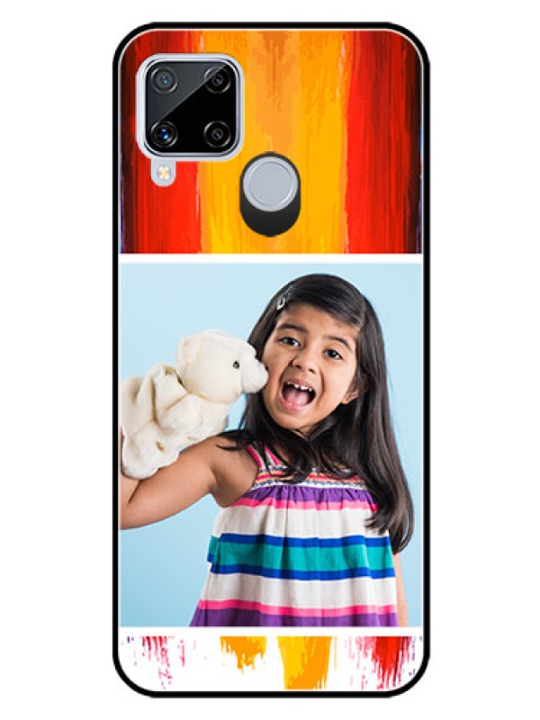Custom Realme C15 Personalized Glass Phone Case  - Multi Color Design