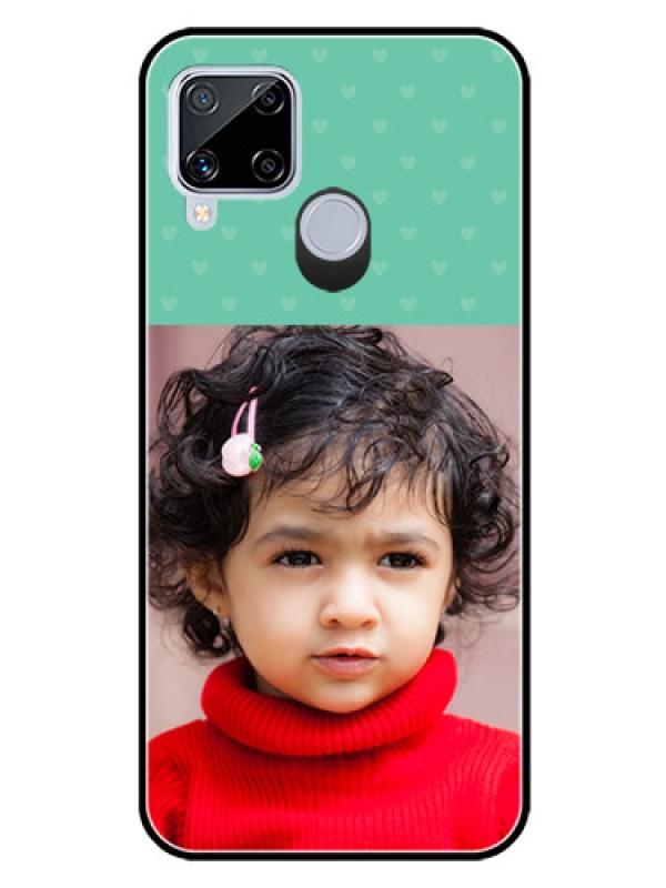 Custom Realme C15 Custom Glass Phone Case  - Lovers Picture Design
