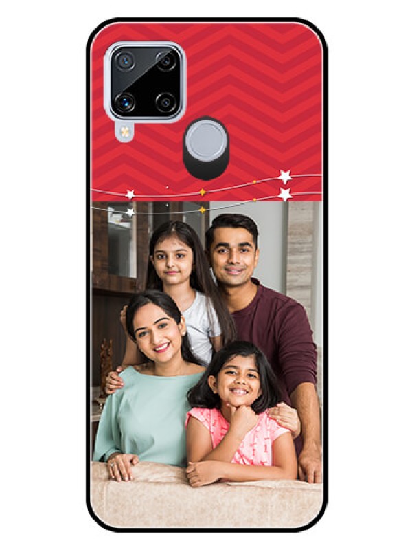 Custom Realme C15 Personalized Glass Phone Case  - Happy Family Design