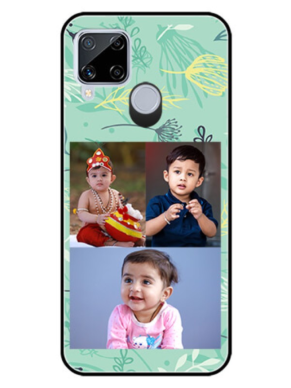 Custom Realme C15 Photo Printing on Glass Case  - Forever Family Design 