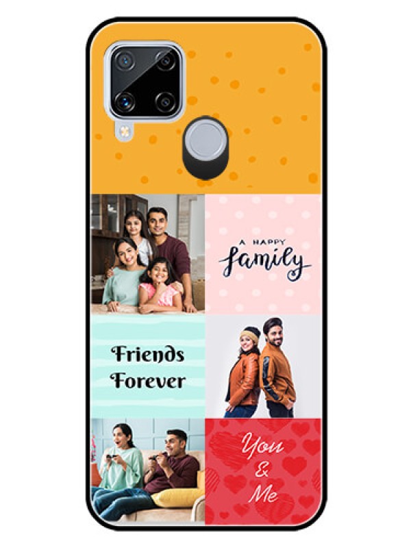 Custom Realme C15 Personalized Glass Phone Case  - Images with Quotes Design