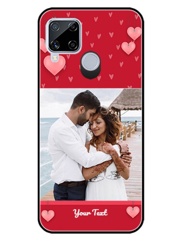 Custom Realme C15 Custom Glass Phone Case  - Valentines Day Design