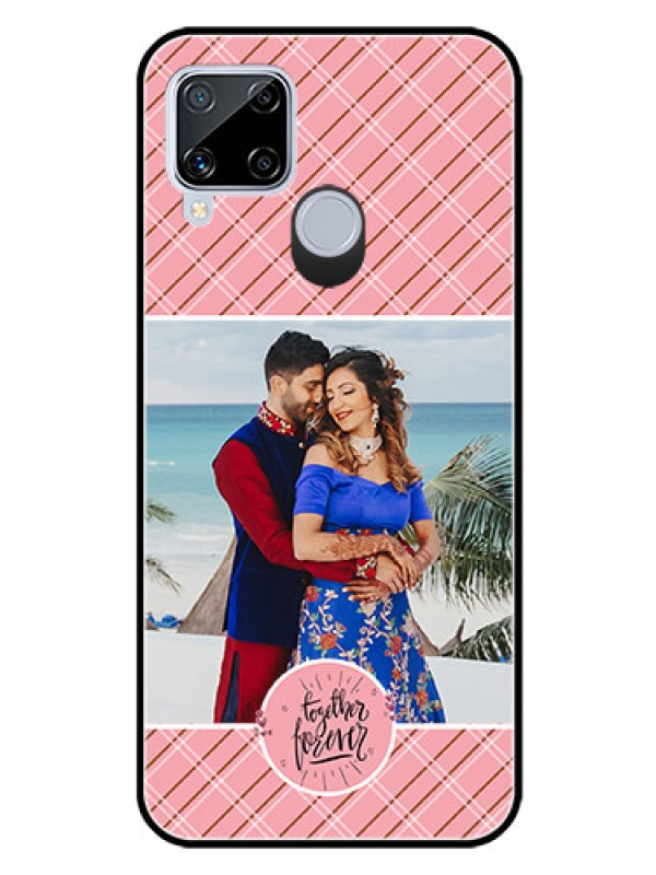 Custom Realme C15 Personalized Glass Phone Case  - Together Forever Design