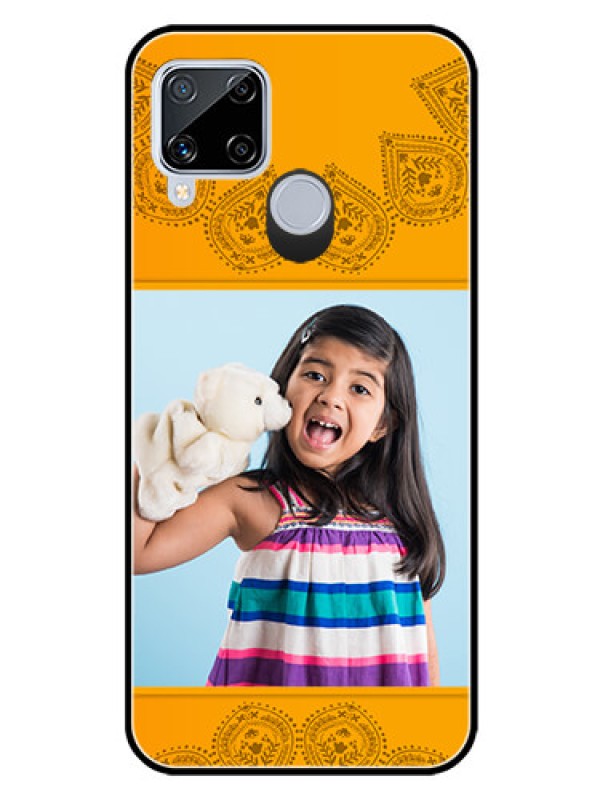 Custom Realme C15 Personalized Glass Phone Case  - Photo Wedding Design 