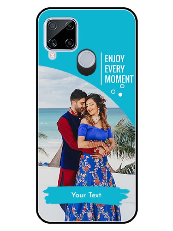 Custom Realme C15 Custom Glass Mobile Case  - Happy Moment Design