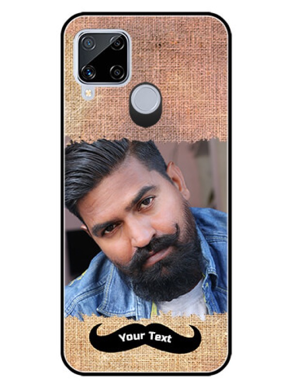 Custom Realme C15 Personalized Glass Phone Case  - with Texture Design