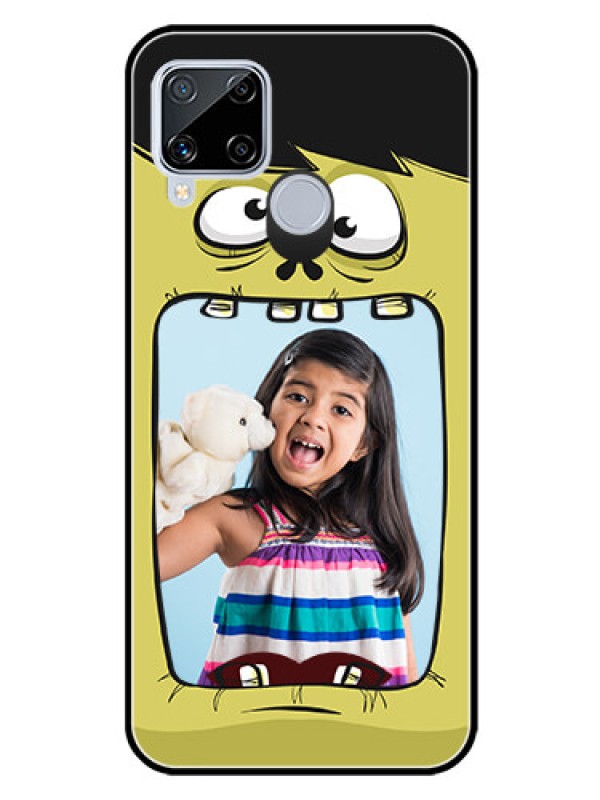 Custom Realme C15 Personalized Glass Phone Case  - Cartoon monster back case Design
