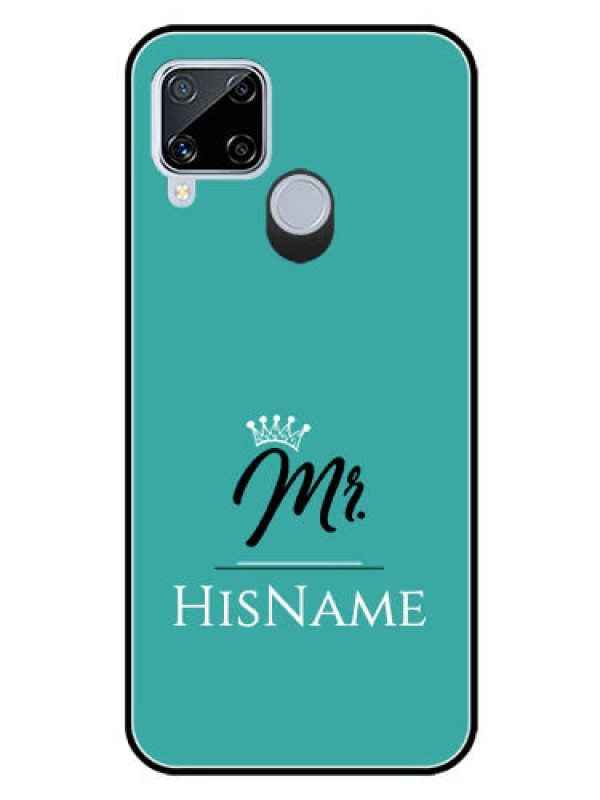 Custom Realme C15 Custom Glass Phone Case Mr with Name