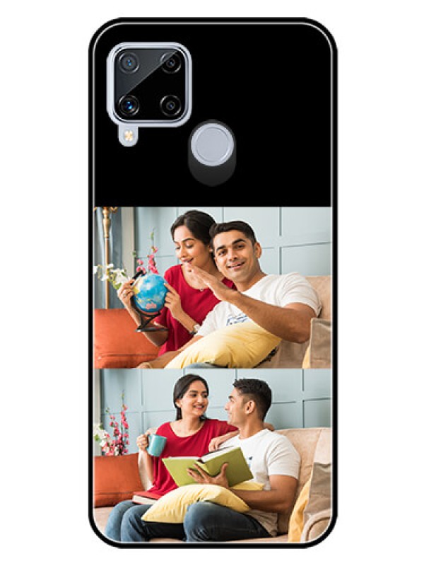 Custom Realme C15 2 Images on Glass Phone Cover