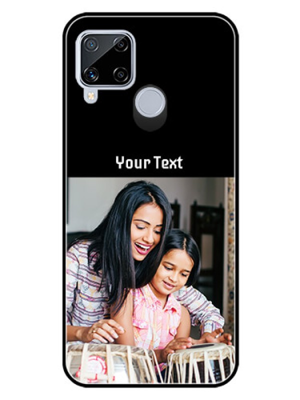 Custom Realme C15 Photo with Name on Glass Phone Case