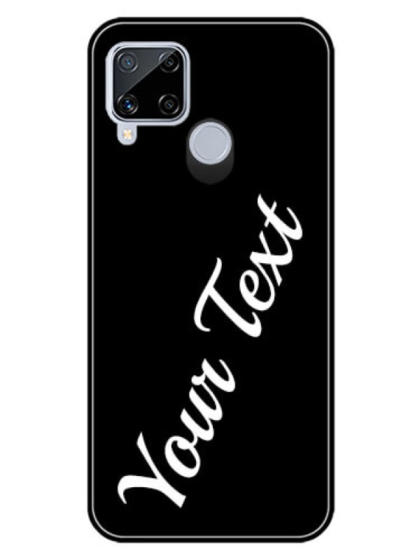 Custom Realme C15 Custom Glass Mobile Cover with Your Name