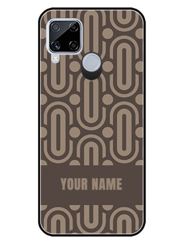 Custom Realme C15 Custom Glass Phone Case - Captivating Zero Pattern Design