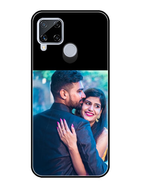 Custom Realme C15 Custom Glass Phone Case - Upload Full Picture With Custom Color Design