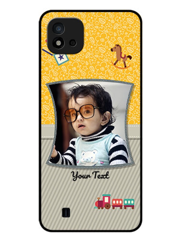 Custom Realme C20 Personalized Glass Phone Case - Baby Picture Upload Design