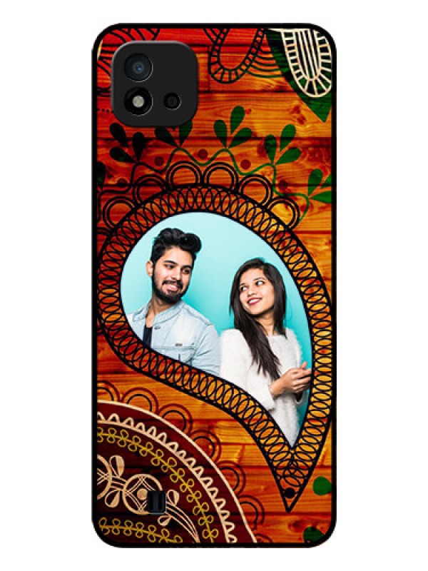 Custom Realme C20 Personalized Glass Phone Case - Abstract Colorful Design
