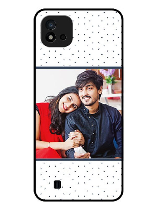 Custom Realme C20 Personalized Glass Phone Case - Premium Dot Design