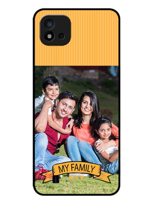 Custom Realme C20 Custom Glass Phone Case - My Family Design
