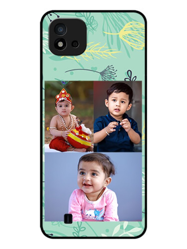 Custom Realme C20 Photo Printing on Glass Case - Forever Family Design 
