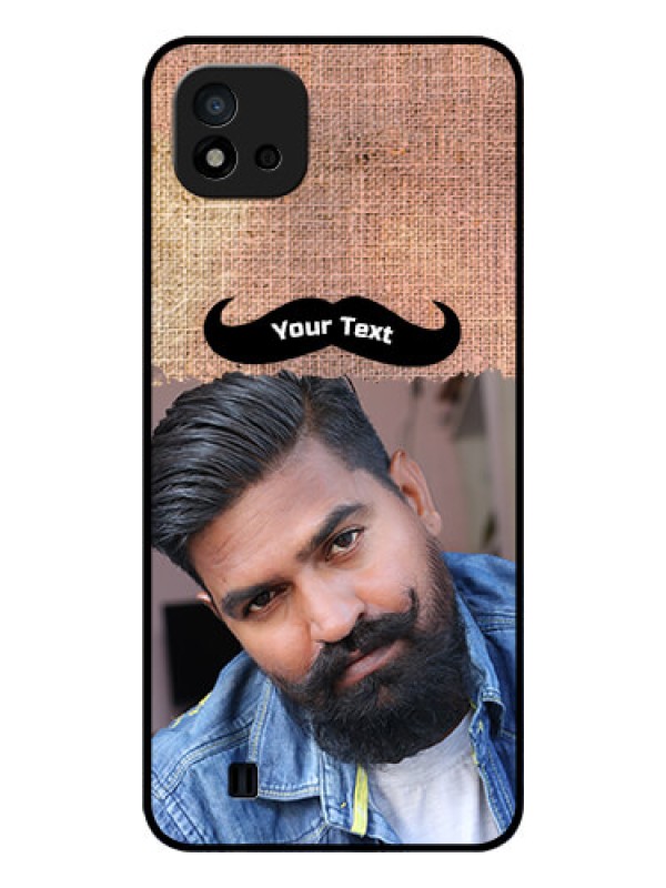 Custom Realme C20 Personalized Glass Phone Case - with Texture Design