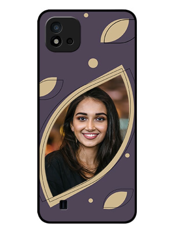 Custom Realme C20 Custom Glass Mobile Case - Falling Leaf Design