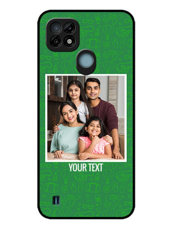Custom Realme C21 Personalized Glass Phone Case - Picture Upload Design
