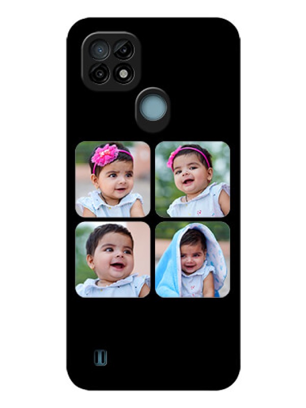 Custom Realme C21 Photo Printing on Glass Case - Multiple Pictures Design