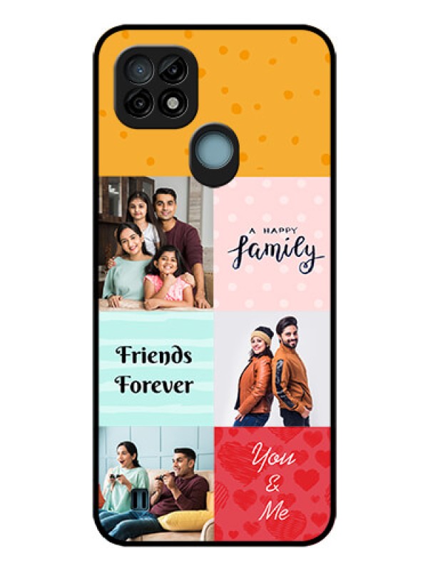 Custom Realme C21 Personalized Glass Phone Case - Images with Quotes Design