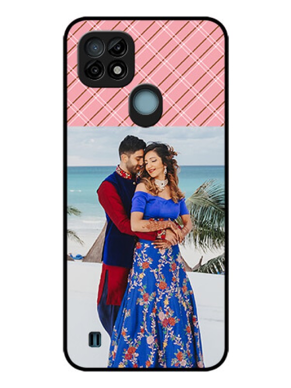 Custom Realme C21 Personalized Glass Phone Case - Together Forever Design