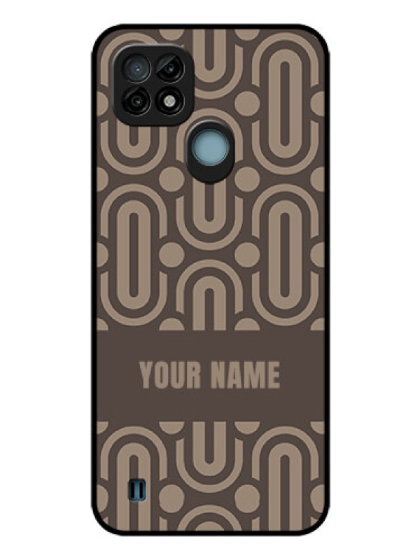 Custom Realme C21 Custom Glass Phone Case - Captivating Zero Pattern Design