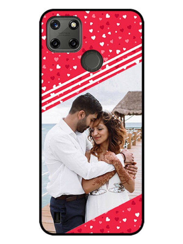 Custom Realme C21Y Custom Glass Mobile Case - Valentines Gift Design